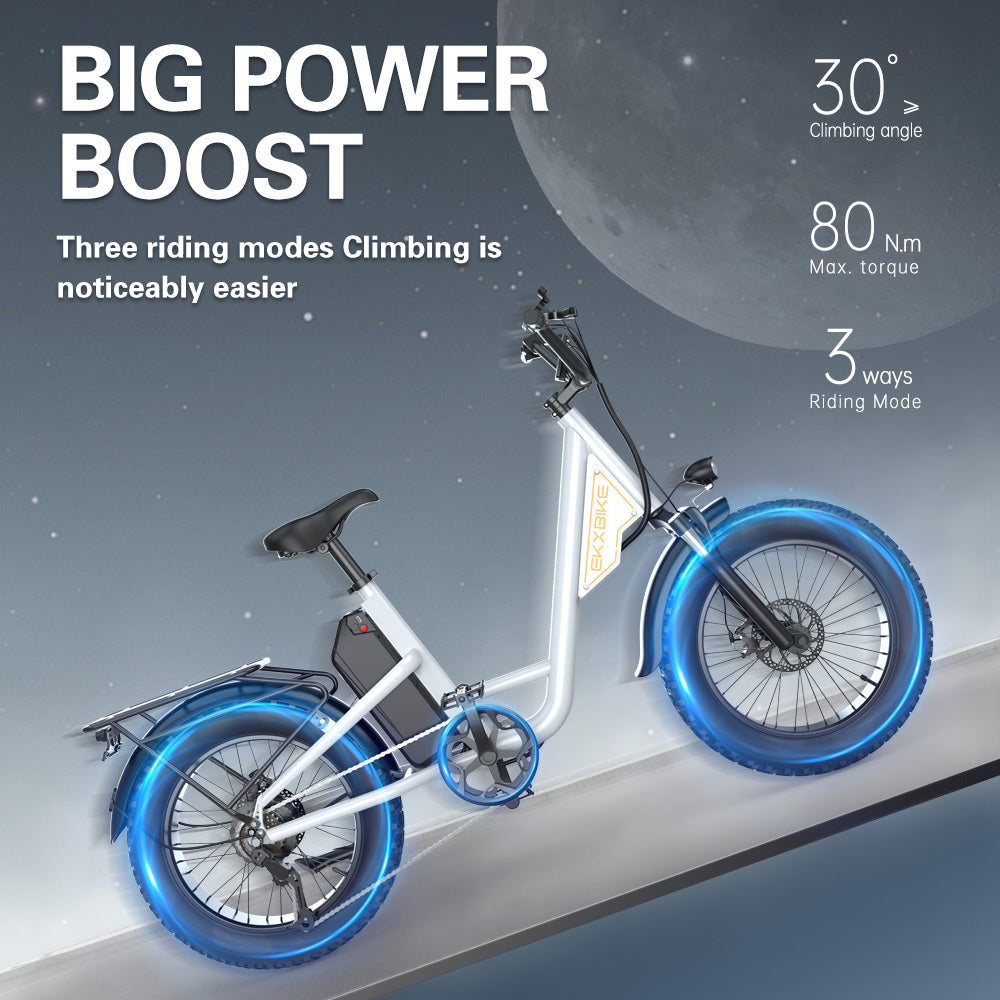 Climbing angle and torque from electric bike ekx l1
