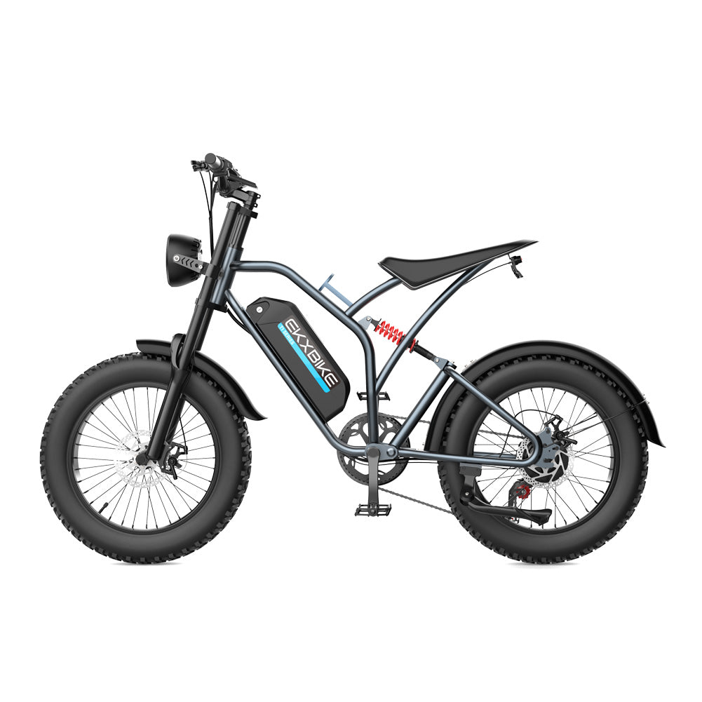 Left view of electric bike ekx t1