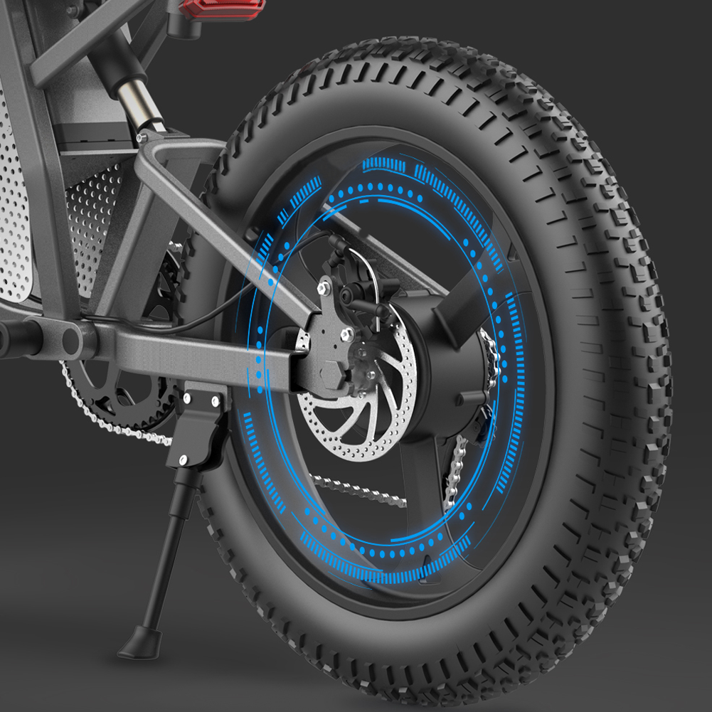 motor detail of ekxbike e-bike x20