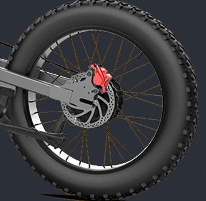 hydraulic brake of ekxbike e-bike x21