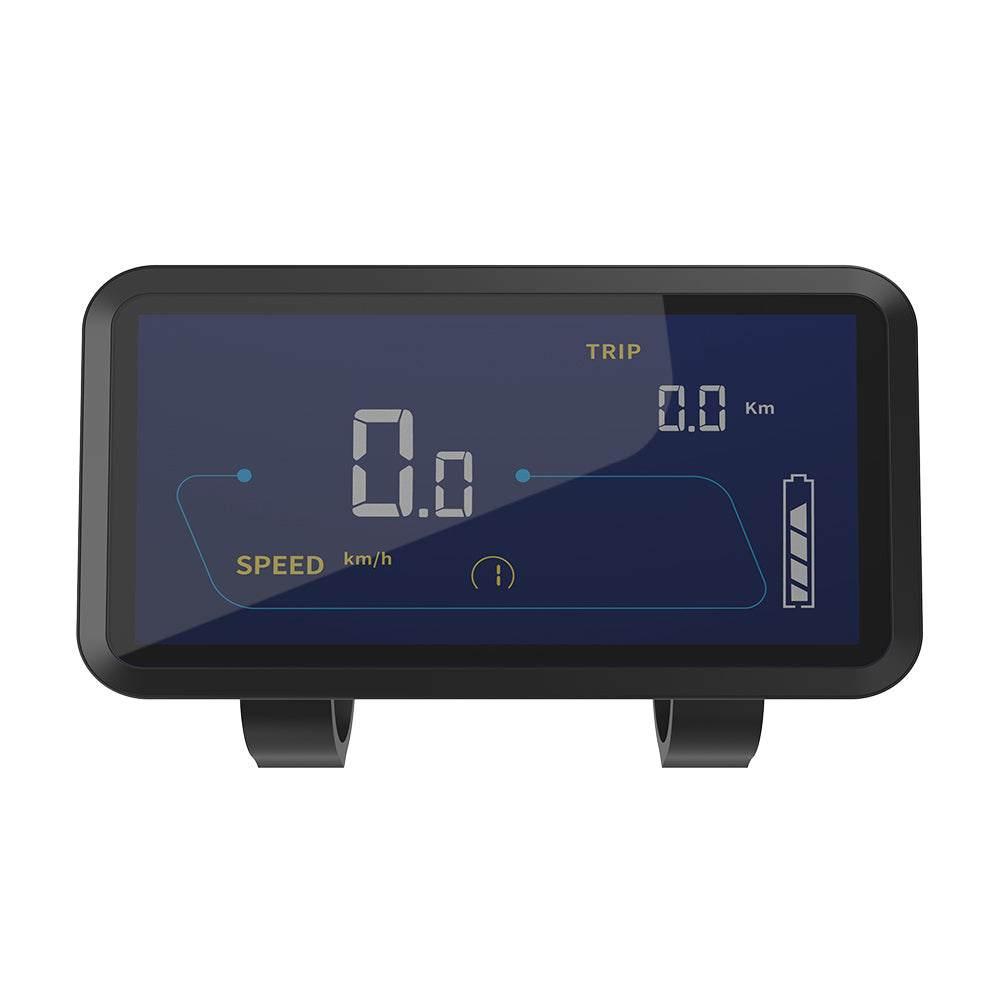 Front view of ekxbike electric bike x21 dashboard