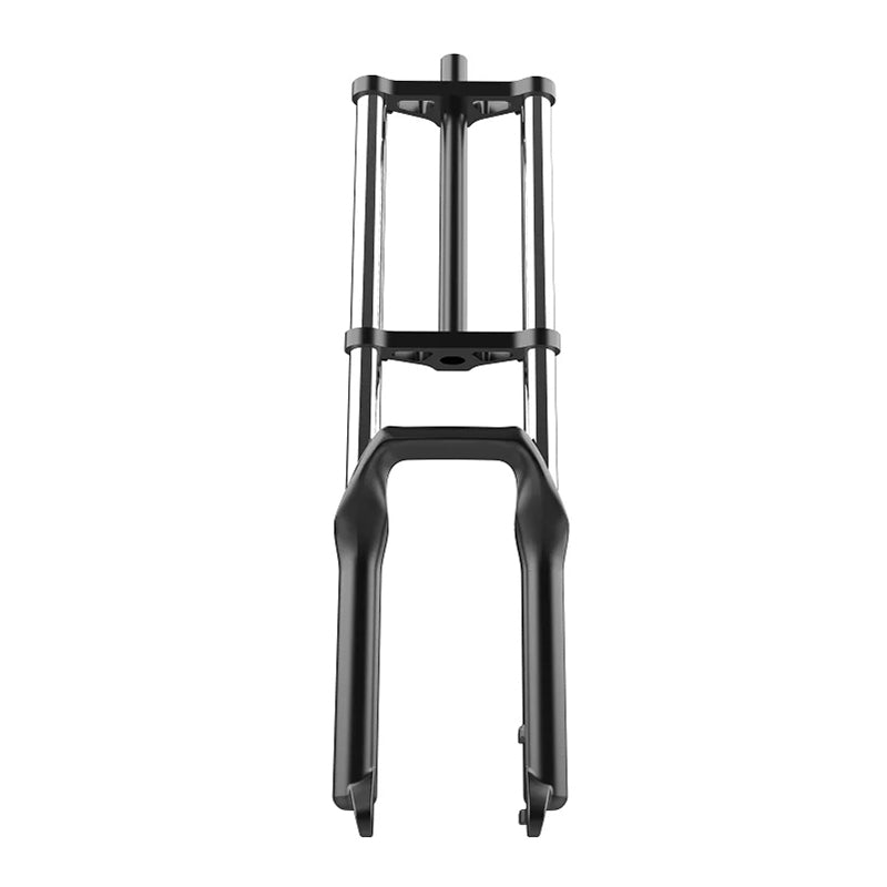 Front view of ekxbike electric bike front fork