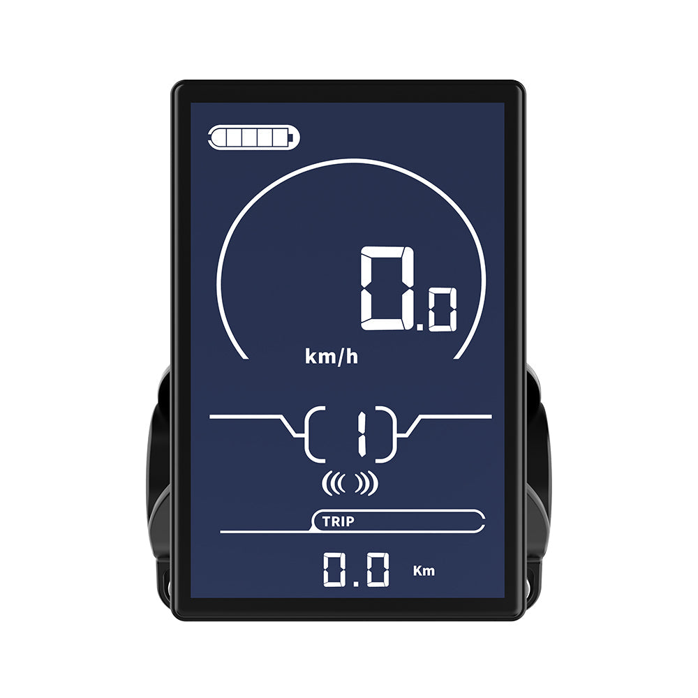 Front view of ekxbike electric bike x21max dashboard