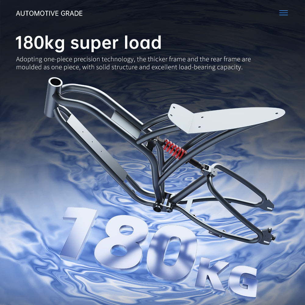 180kg load frame from electric bike ekx t1