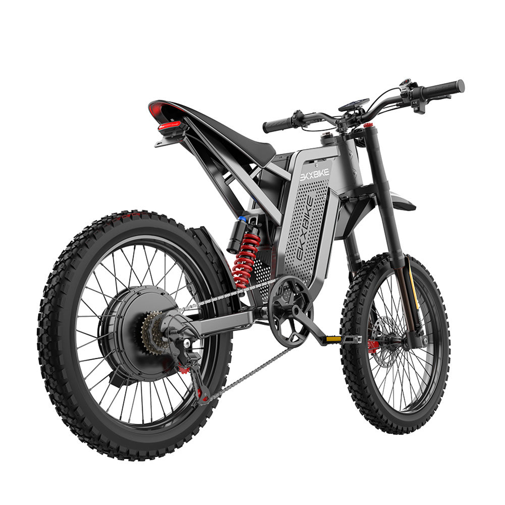 Rear view of electric bike ekx x21 max