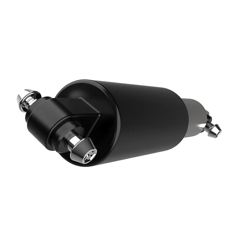 Top view of ekxbike electric bike rear shock black