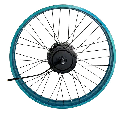 Front view of ekxbike electric bike wheel