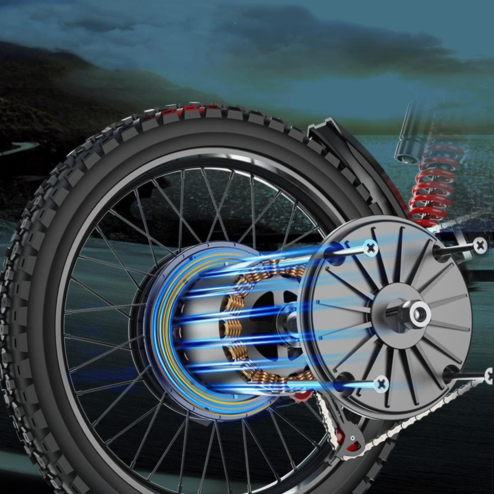 motor detail of ekxbike e-bike x21max
