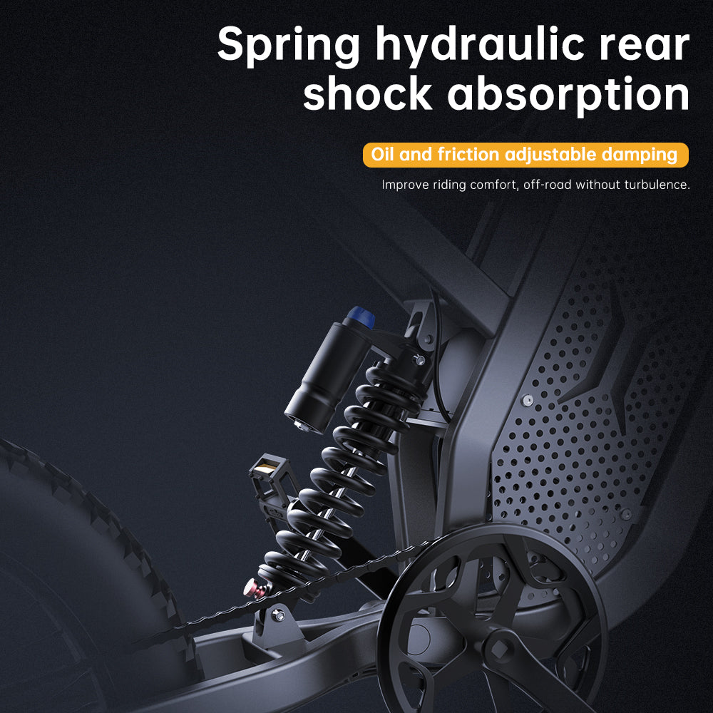 Rear shock absorption from electric bike ekx x21