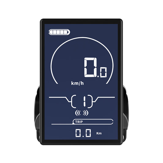 Front view of ekxbike electric bike x21max dashboard