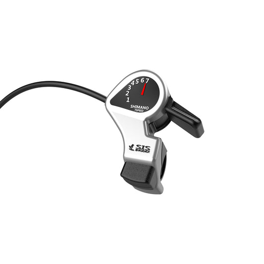 Front view of ekxbike electric bike finger shift
