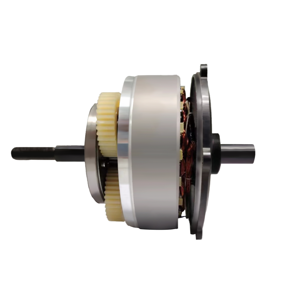 Left view of ekxbike electric bike motor core