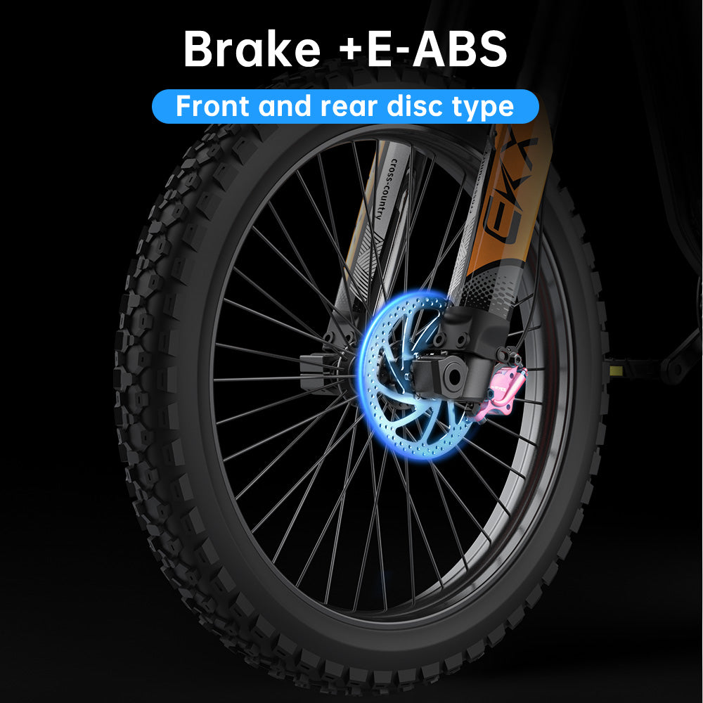 Front and rear disc brake from electric bike ekx x21 max