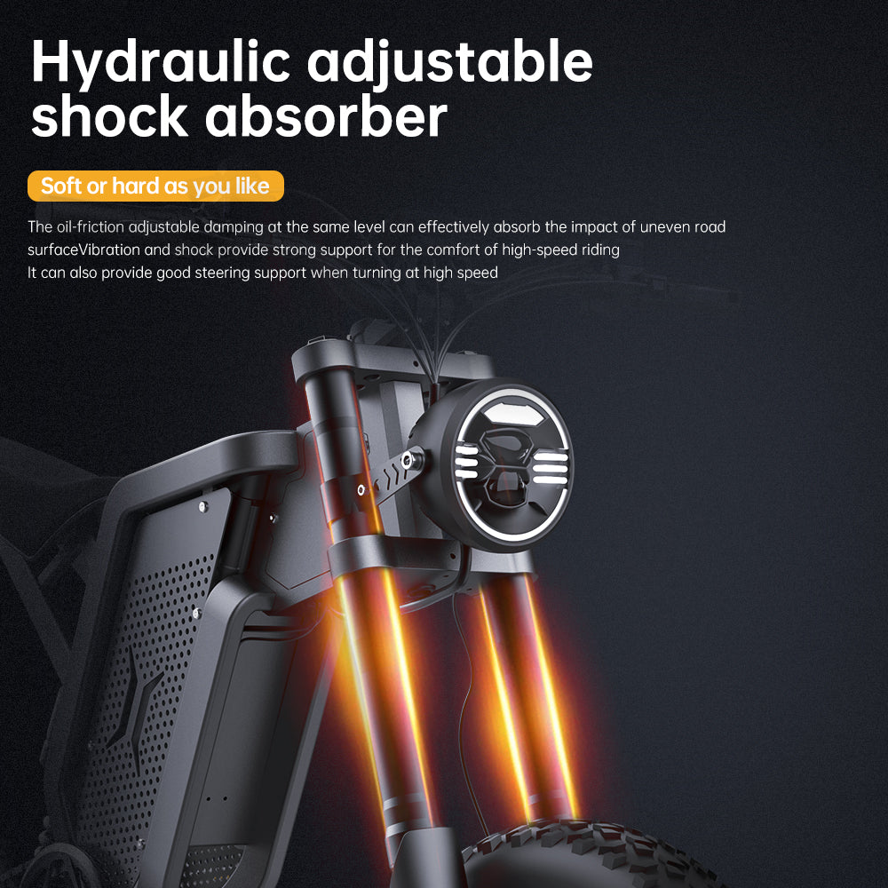 Hydraulic adjustableshock absorber from electric bike ekx x21